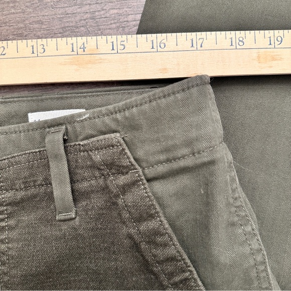 GAP High Rise Chino Wide Leg Chino Pants Button Fly Velvet Utility Pockets Sz 14 - Picture 7 of 11